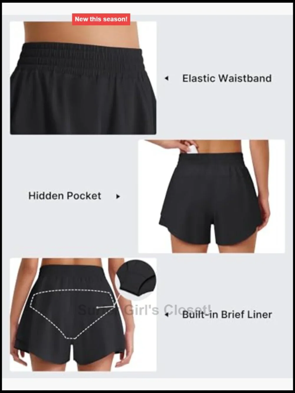 Lightweight Running Shorts with Liner and Pocket - 2.5